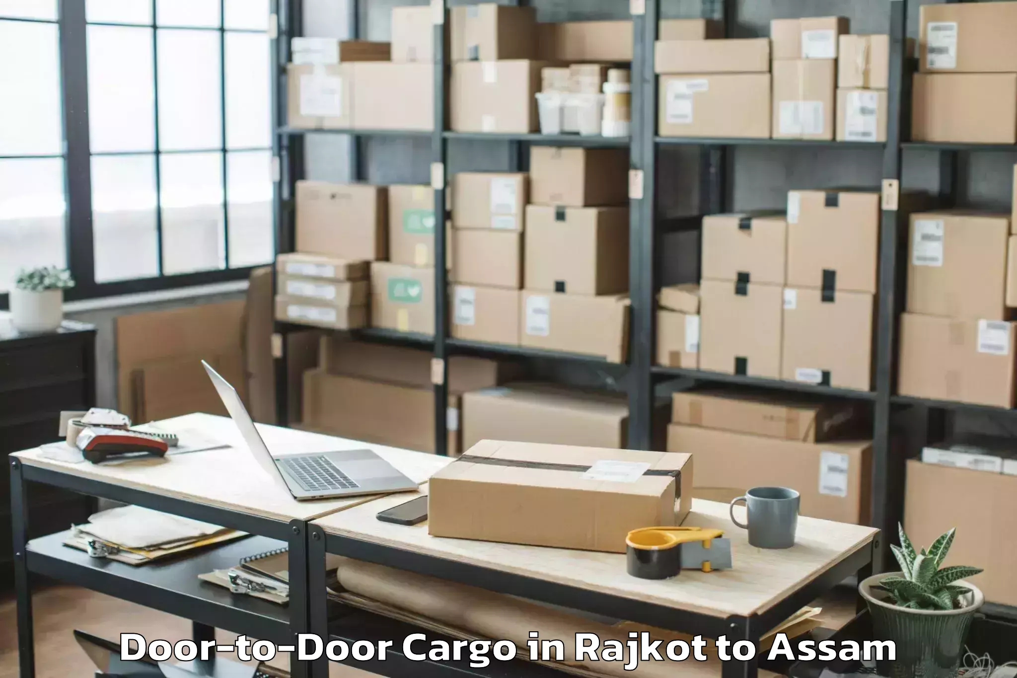 Book Rajkot to Boko Door To Door Cargo Online